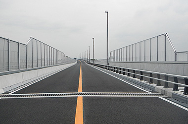 遮音壁 水島港(岡山県倉敷市)